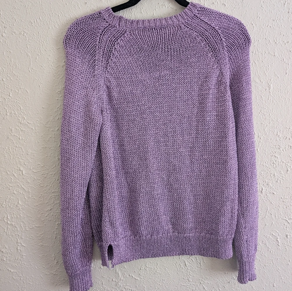 J.Crew Metallic Lavender Sweater - Picture 4 of 4